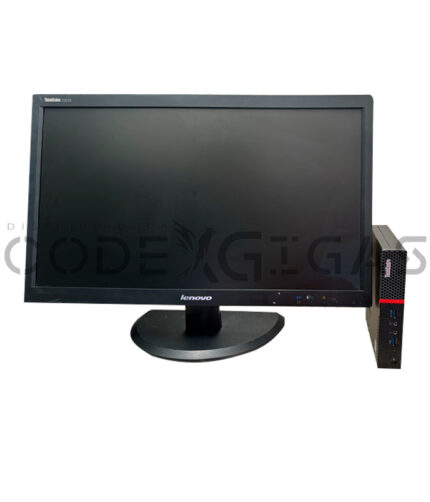 Intel Core i7 6th M900 Lenovo Tiny con Monitor 20"
